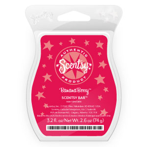 Banana Berry Scentsy Scent of the Month Bar
