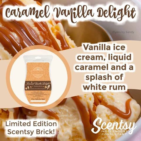 Scentsy Brick Caramel Vanilla Delight