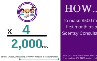 How to Make $500 my first month as a Scentsy Consultant