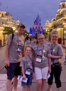 DisneyWorld castle family